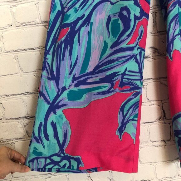 Lilly Pulitzer Middleton Palazzo Pants Size XS Chic Pink Sway - Picture 3 of 8